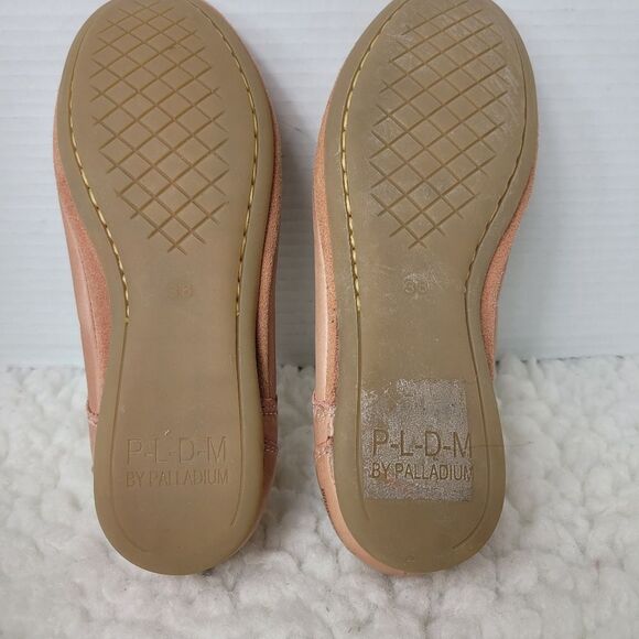 P-L-D-M By Palladium Womens Size 7.5 Oxford Lace Up Light Pink Leather Sneaker - Picture 9 of 9